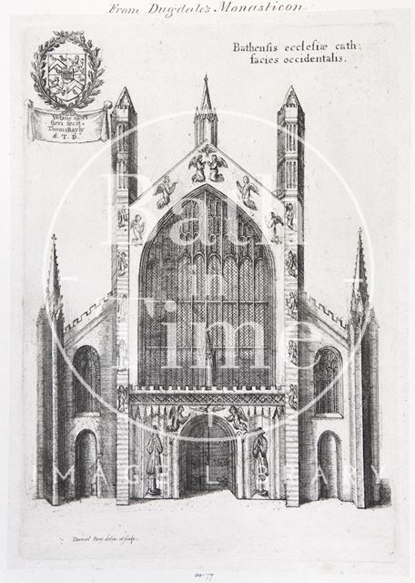 West Prospect of the Cathedral Church of Bath 1655