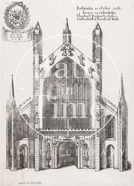 West Prospect of the Cathedral Church of Bath 1655