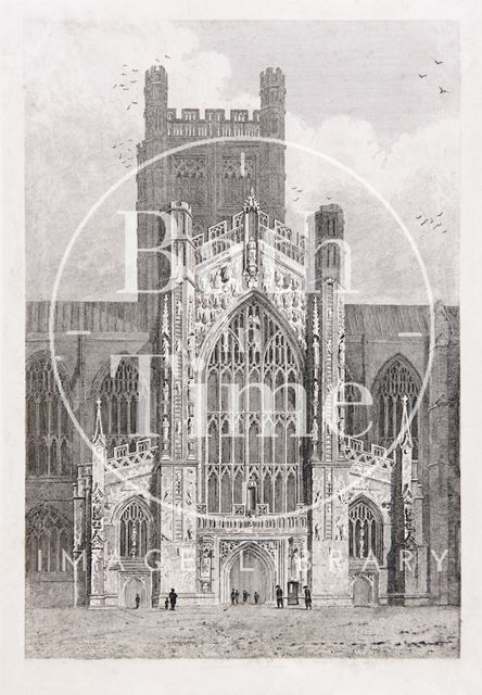 The west door of Bath Cathedral c.1816