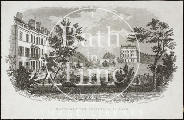 Marlborough Buildings, Bath c.1845