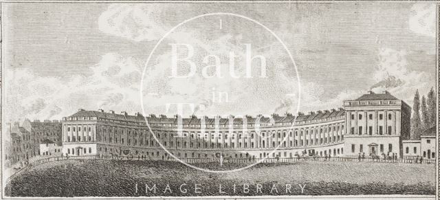 Royal Crescent, Bath 1817 - detail