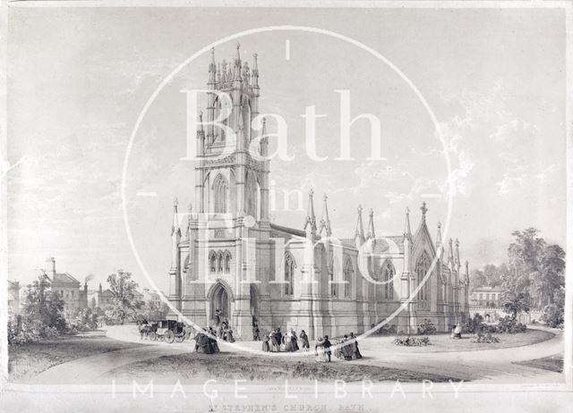 St. Stephen's Church, Bath c.1842