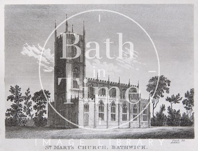 St. Mary's Church, Bathwick, Bath c.1821