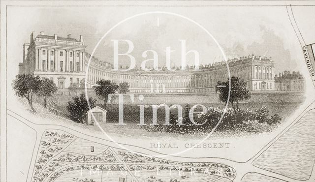 Plan of Bath 1850 - detail