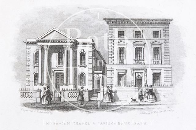 Moravian Chapel & Savings Bank, Charlotte Street, Bath c.1845