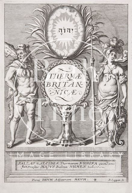 Thermæ Britannicæ, the frontispiece to a book by Thomas Guidott 1691