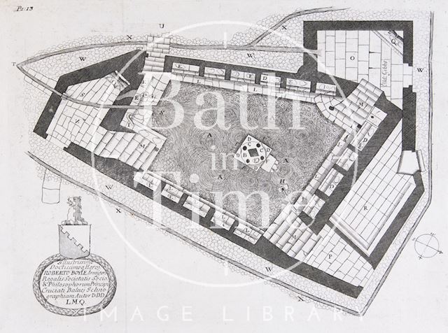 Plan of the Cross Bath, Bath 1691