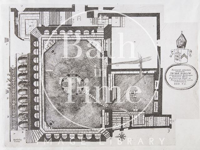 Plan of the King's and Queen's Baths, Bath 1691