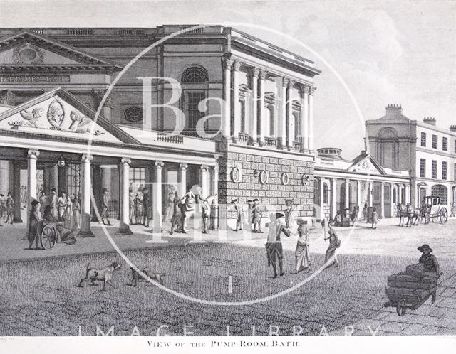 View of the Pump Room, Bath 1801