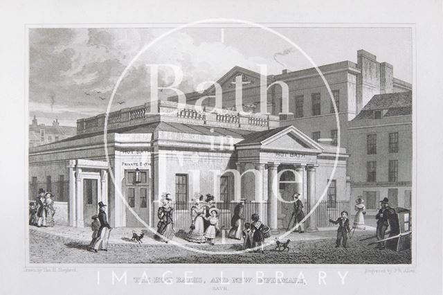 The Hot Baths and New Infirmary, Bath 1829