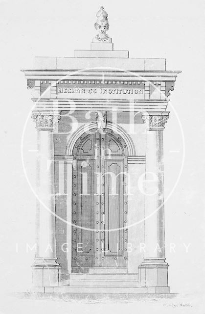 Entrance to the Athenæum, Orange Grove, Bath c.1841