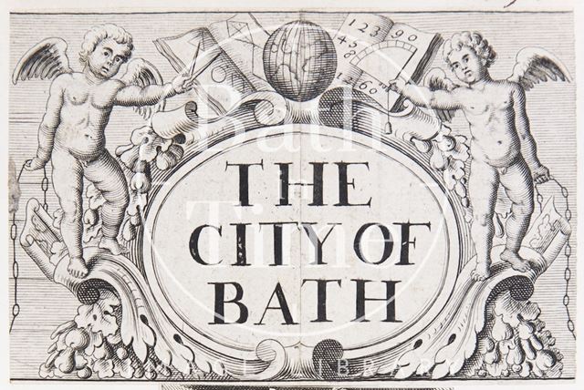 The City of Bath. Cartouche. Gilmore 1694 - detail