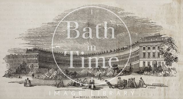 Royal Crescent, Bath 1849