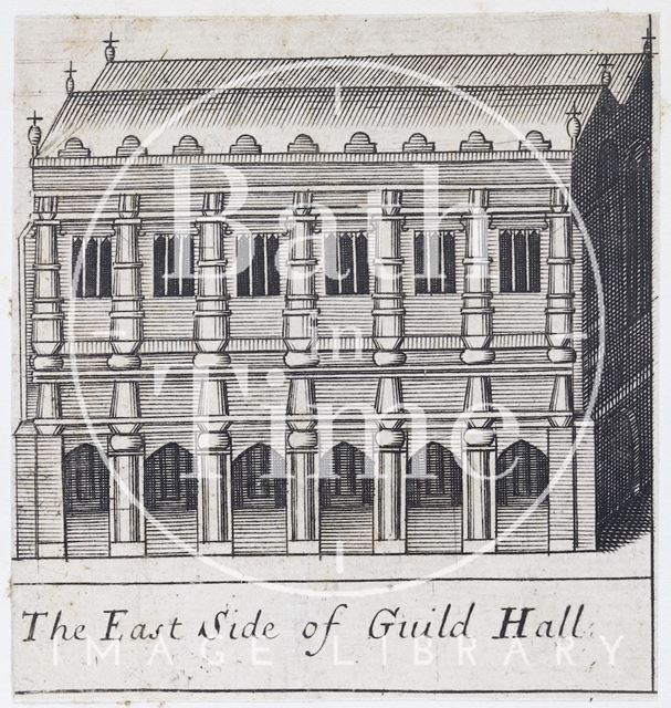 The East Side of Guild Hall, Bath. Gilmore 1694 - detail