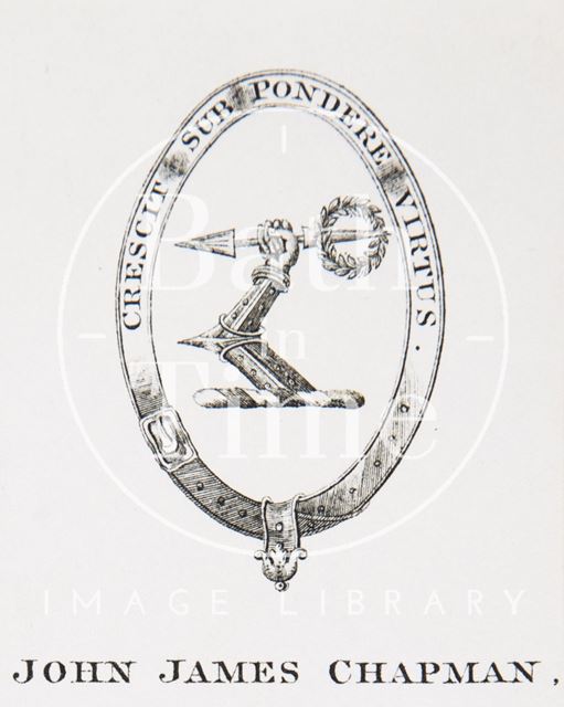 Bookplate for John James Chapman c.1850