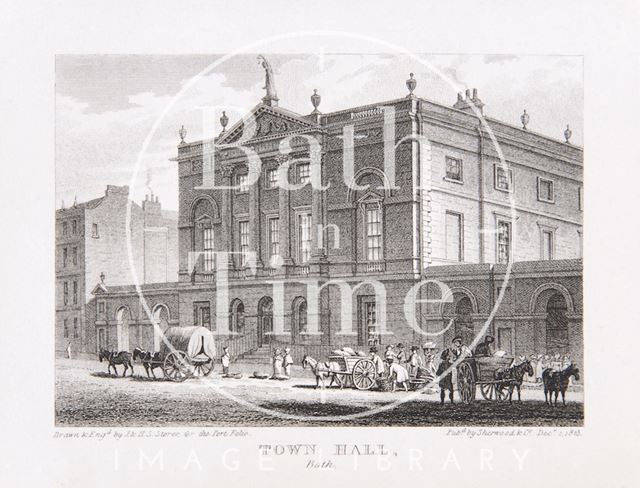 Town Hall, Bath (Guildhall), Bath 1823