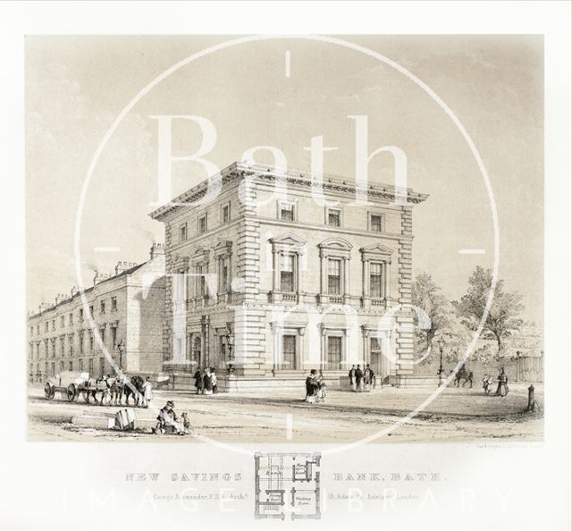 New Savings Bank, Charlotte Street, Bath c.1841