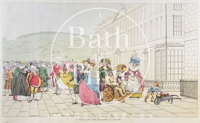 A View of the Parade at Bath c.1787