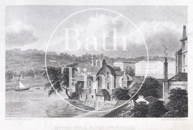 Monk's Mill, River Avon, Bath 1830