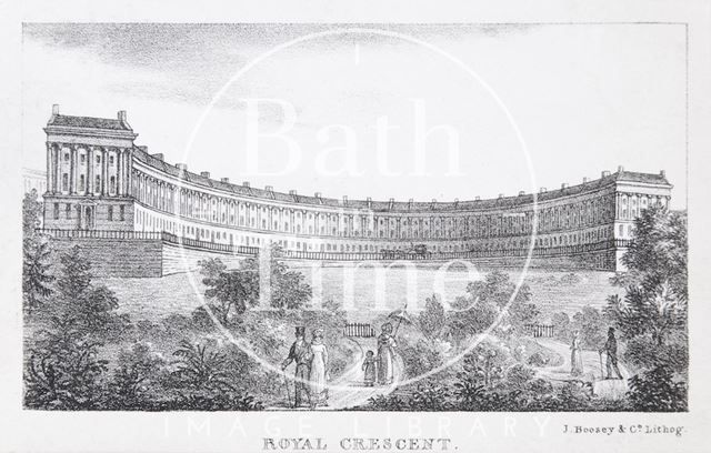 Royal Crescent, Bath 1823