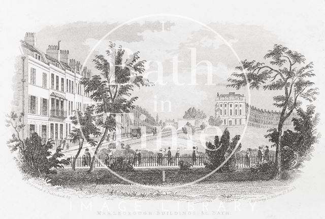 Marlborough Buildings &c., Bath c.1845