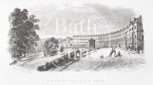 Lansdown Crescent, Bath c.1845