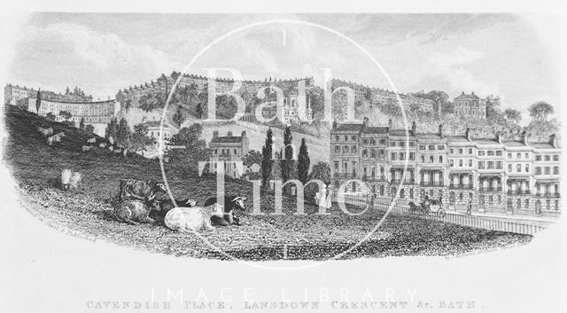 Cavendish Place, Lansdown Crescent &c., Bath c.1837