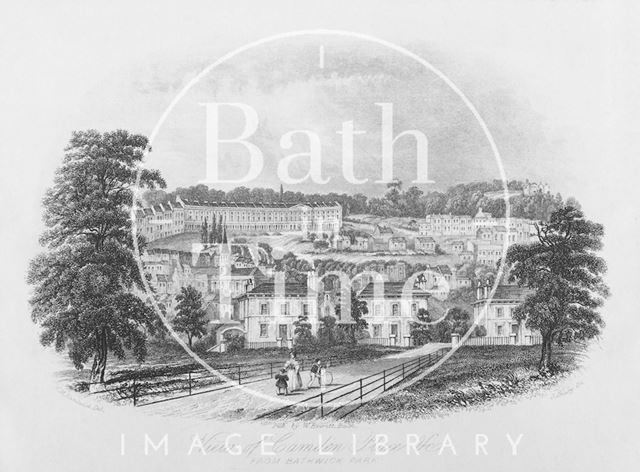 View of Camden Place (now Camden Crescent) &c., Bath 1850