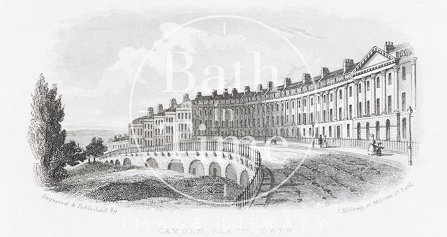 Camden Place (now Camden Crescent), Bath c.1845