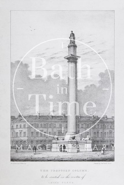 The Proposed Column, to be erected in the centre of Laura Place, Bath c.1832