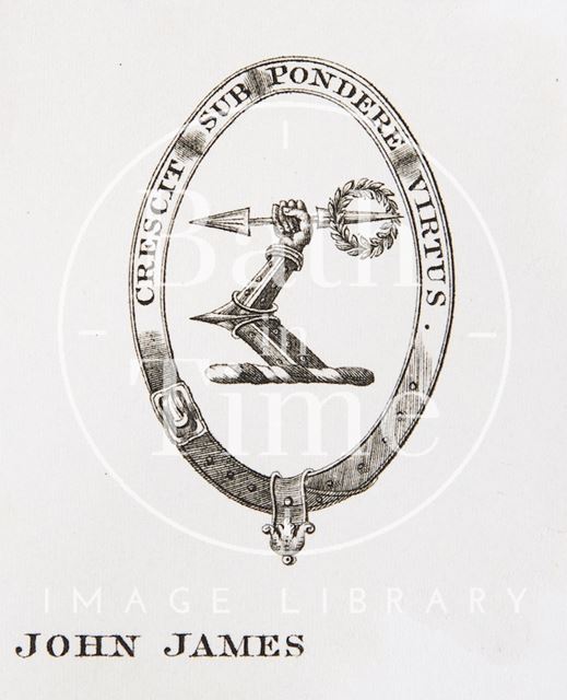 Bookplate for John James Chapman c.1850