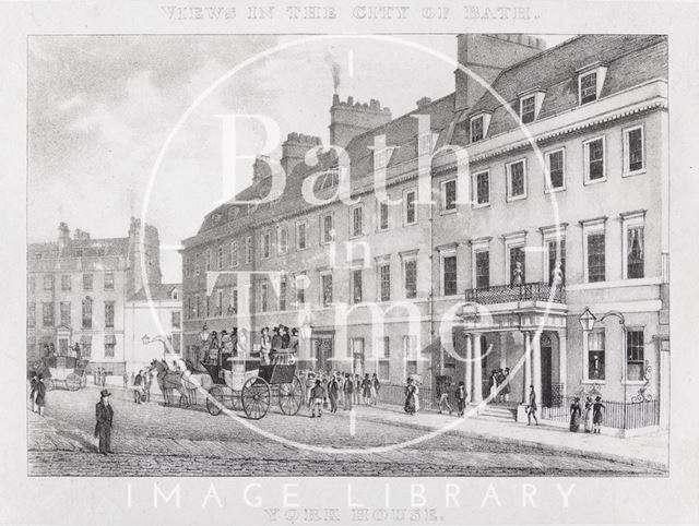 York House Hotel, George Street, Bath 1829