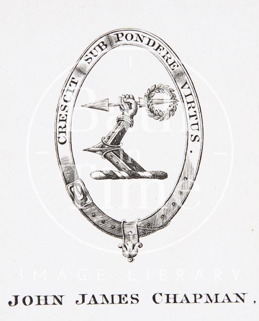 Bookplate for John James Chapman c.1850