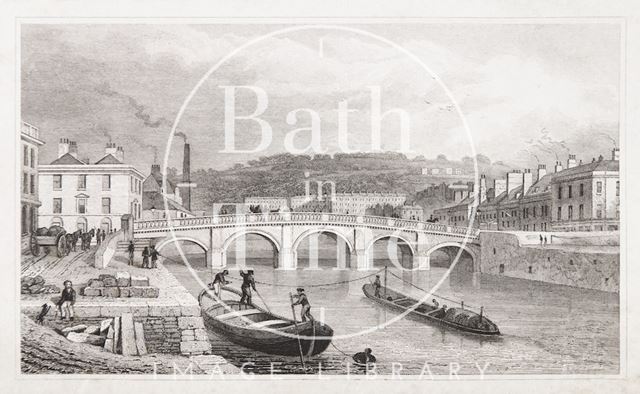 The Old Bridge, Bath 1829