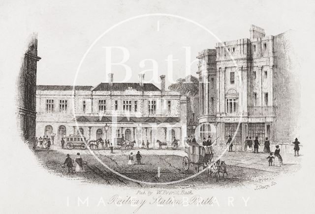 Railway Station, Bath c.1850