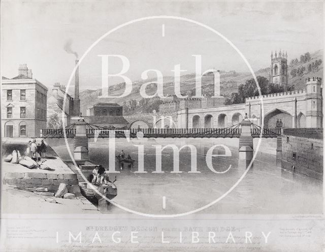 Mr. Dredge's design for the Bath Bridge, Bath c.1850