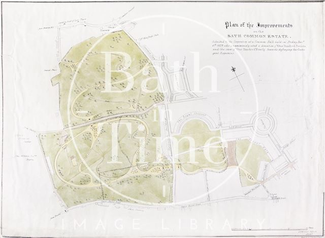 Plan of the Improvements on the Bath Common Estate 1829