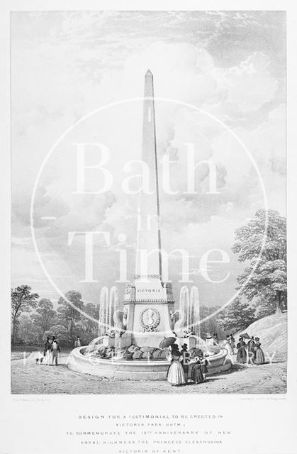 Design for a Testimonial to be Erected in Royal Victoria Park, Bath 1837