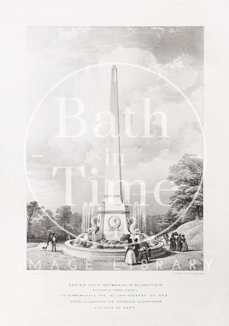 Design for a Testimonial to be Erected in Royal Victoria Park, Bath 1837