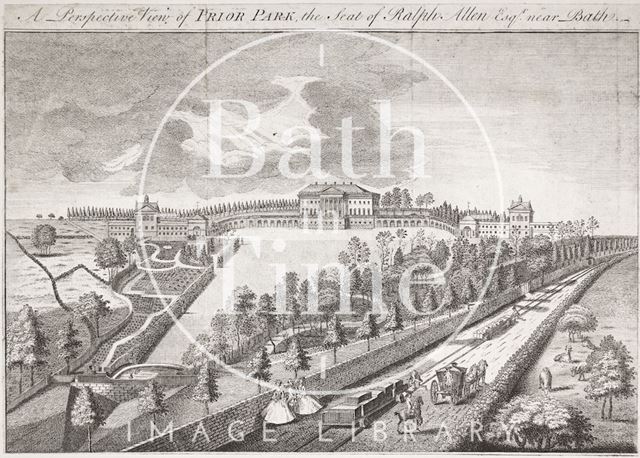 A Perspective View of Prior Park, the Seat of Ralph Allen Esqr. near Bath (1750) 1754