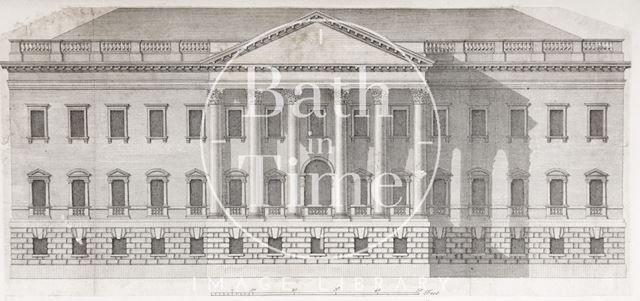 The north elevation of Mr. Allen's House, Bath 1749