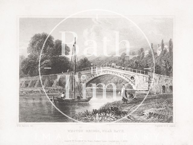 Weston Bridge near Bath 1830