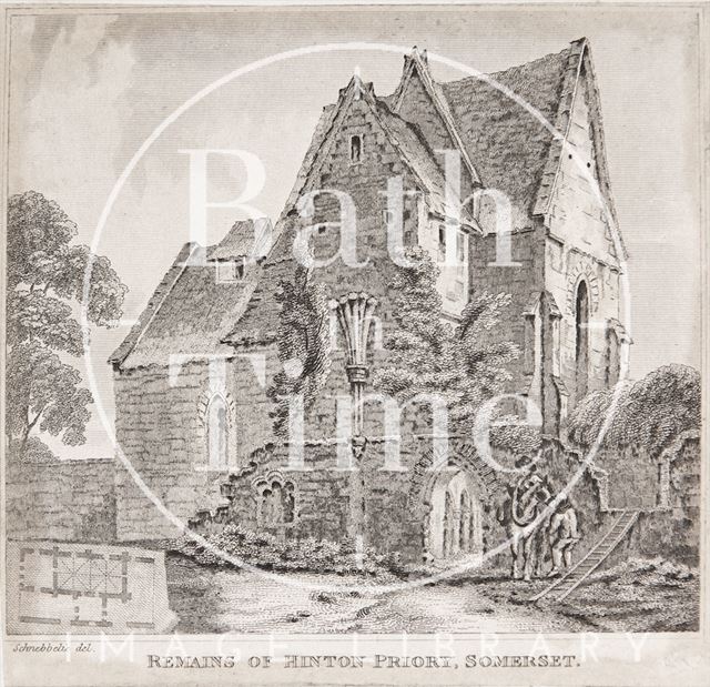 Remains of Hinton Priory, Hinton Charterhouse 1830