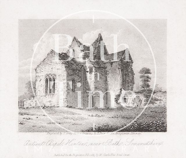 Ancient Chapel, Hinton near Bath, Somersetshire 1817