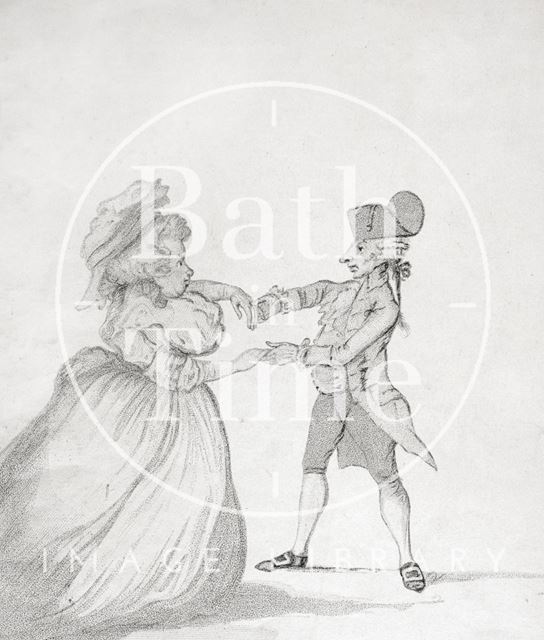 A Long Minuet as Danced at Bath 1787 - detail