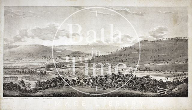 A Panoramic View of Bath from Beechen Cliff 1825