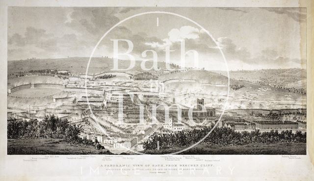 A Panoramic View of Bath from Beechen Cliff 1825