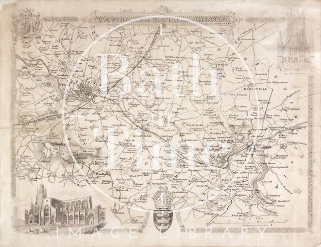 Map of the Environs of Bath and Bristol