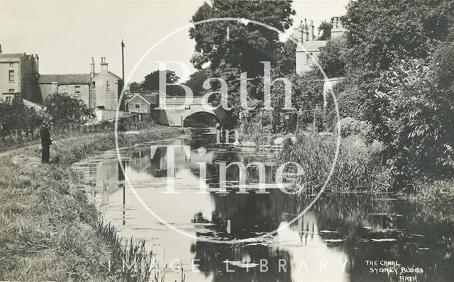 The Kennet and Avon Canal at Sydney Buildings, Bath c.1930