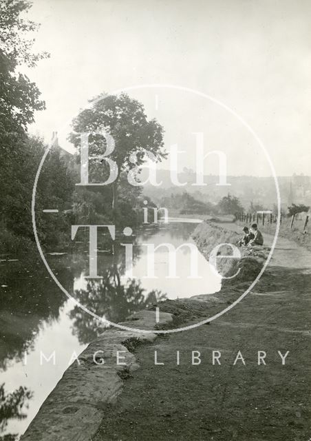 The Kennet and Avon Canal between Bathampton and Widcombe, Bath c.1914